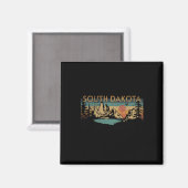 Süd-Dakota  Magnet (Vorderseite/Rückseite)