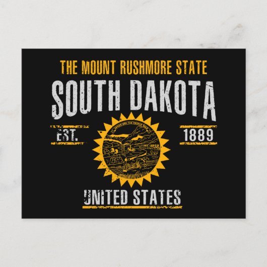 Süd-Dakota Postkarte (Vorderseite)