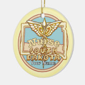 Süd-Dakota-Schwester Caduceus Keramik Ornament (Links)