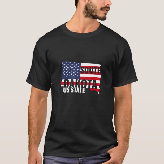 Süd-Dakota US-Bundesstaat T-Shirt (Vorderseite)