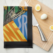 Süd für Winter Sunshine Geschirrtuch (Viertel Falte)