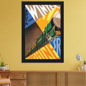 Süd für Winter Sunshine Leinwanddruck (Insitu (Wohnzimmer))