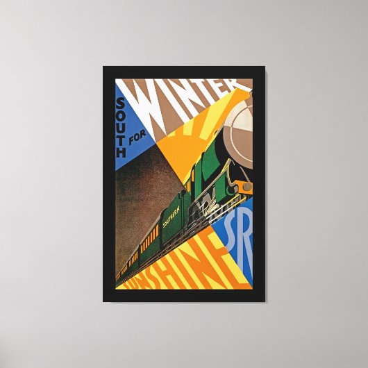 Süd für Winter Sunshine Leinwanddruck (Vorderseite)