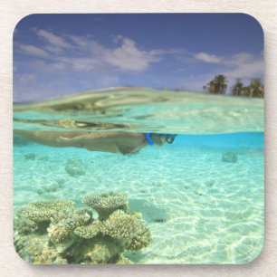 Süd-Huvadhoo-Atoll, Süd-Maldives, Indischer Ozean Getränkeuntersetzer
