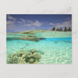 Süd-Huvadhoo-Atoll, Süd-Maldives, Indischer Ozean Postkarte