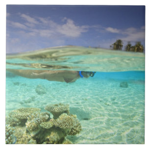 Süd-Huvadhoo-Atoll, südliche Malediven, Indischer Fliese