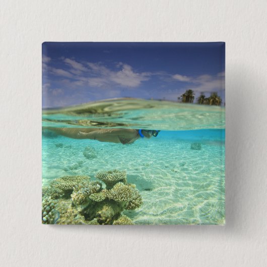 Süd-Huvadhoo-Atoll, Südmalediven, Indien Button (Vorderseite)