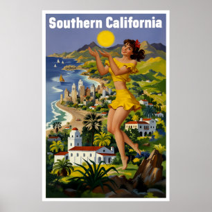 Süd-Kalifornien Poster
