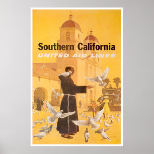 Süd-Kalifornien Print United Reiseplakat Poster