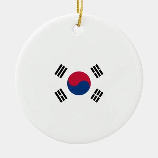 Süd+Korea-Stern Keramik Ornament (Vorne)