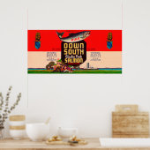 Süd-Lachs-Label - Seattle, WA Poster (Küche)