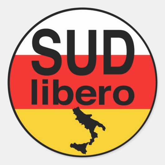 Sud Libero Runder Aufkleber (Vorderseite)