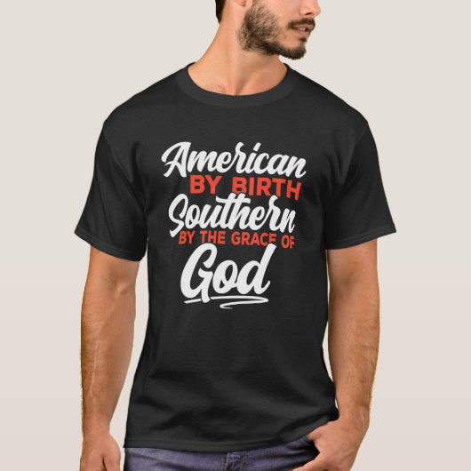 Süd nach Gottes Gnade Amerikaner im Süden H T-Shirt (Vorderseite)