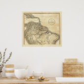 Süd-Nord Poster (Küche)