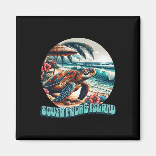 Süd-Padre-Insel _4 Magnet (Vorne)