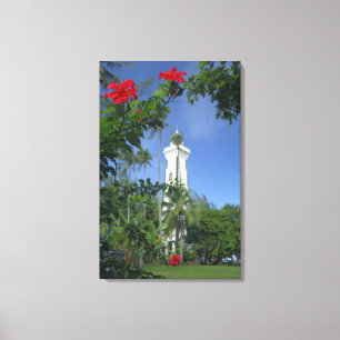 Süd-Pazifik, Französisch-Polynesien, Tahiti. Hibis Leinwanddruck