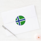 Süd-Uist-Flagge Runder Aufkleber (Umschlag)