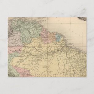 Süd- und Nordamerika Postkarte