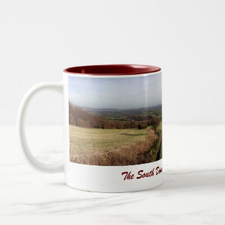Südabstieg-Weisen-Tasse Zweifarbige Tasse