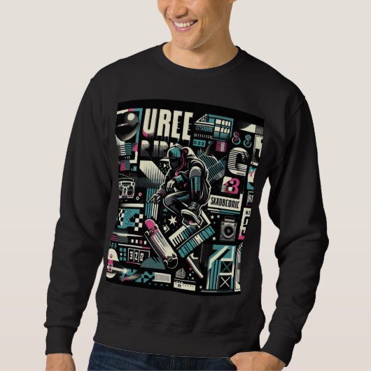 Sudadera Básica Street Vibes. Sweatshirt (Vorderseite)