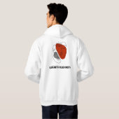Sudadera blanca encapuchada unise, frases poéticas hoodie (Schwarz voll)