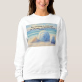 Sudadera caracolas de Mar con Versículo Romanos Sweatshirt (Vorderseite)