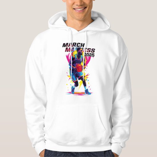 Sudadera con capucha Locura de Marzo Baloncesto Hoodie (Vorderseite)