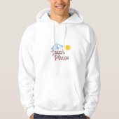 Sudadera con capucha para hombre Beach please Hoodie (Vorderseite)
