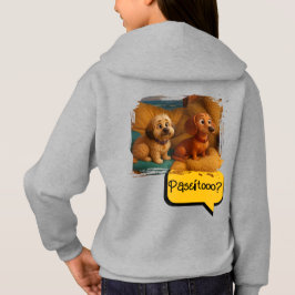 Sudadera con Capucha Perritas Hermanas Aventureras Hoodie