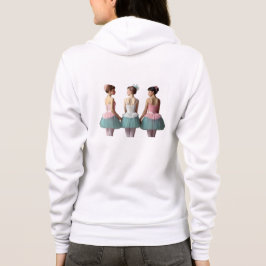 Sudadera con capuche 3 Bailarinas de espalda Hoodie