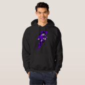 Sudadera cool rayo camuflaje Violeta Hoodie (Vorne ganz)