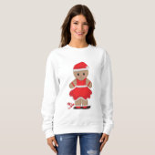 Sudadera de Gengibre girl christmas Sweatshirt (Vorne ganz)