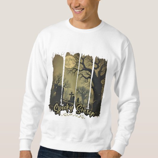 Sudadera de Halloween con Luna y Tumba Sweatshirt (Vorderseite)