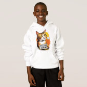 Sudadera Gato con Actitud Sarcástica Hoodie (Vorne ganz)