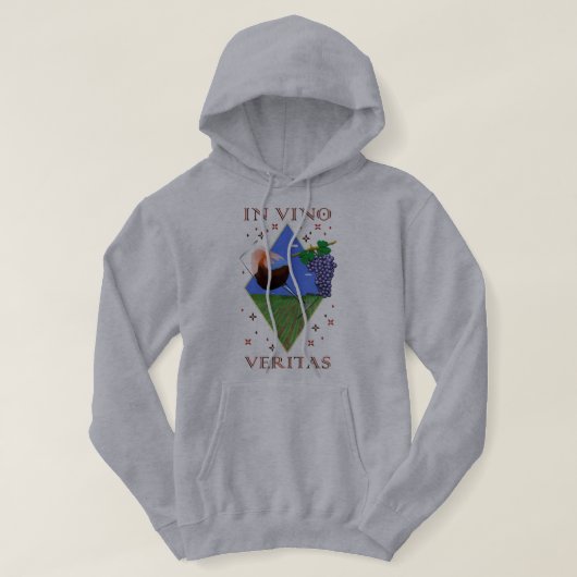 Sudadera In vino veritas Hoodie (Design vorne)