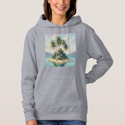 Sudadera isla en la playa hoodie (Vorderseite)