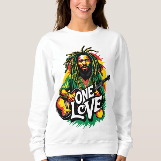 Sudadera One Love el Rey del Reggae Sweatshirt (Vorderseite)