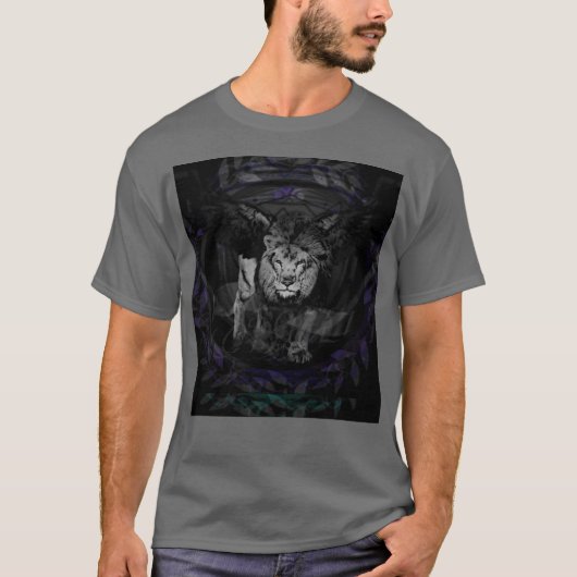 Sudadera Playera Blessed lion hhdfbfjjgmm v T-Shirt (Vorderseite)