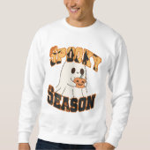 Sudadera Spooky Season Fantasma Cute Retro Sweatshirt (Vorderseite)