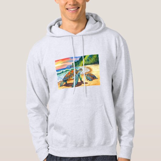 Sudadera Tortugas en el mar Hoodie (Vorderseite)