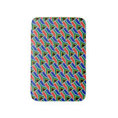 SÜDAFRICA FLAG Patriotische Geometrie Moderne Badematte (Vorderseite Vertikal)