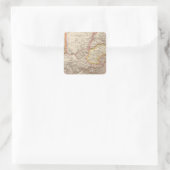 Südafrika 3 quadratischer aufkleber (Tasche)