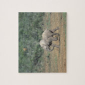 Südafrika, Addo Elephant Nat'l Park. Baby Puzzle (Vertikal)