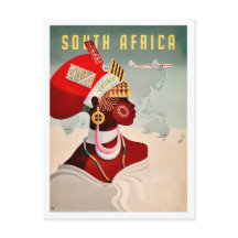 Südafrika, Afrikanerin, Vintage Flugreise