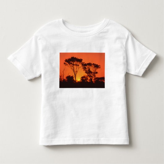 Südafrika. afrikanischer Sonnenuntergang Kleinkind T-shirt (Vorderseite)
