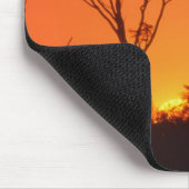 Südafrika.  afrikanischer Sonnenuntergang Mousepad (Ecke)