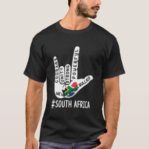 Südafrika Anti-Mobbing Gebärdensprache Beende Mobb T-Shirt