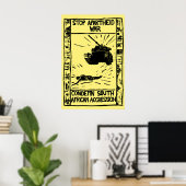 Südafrika Apartheid-Kriegsplakat Nelson Mandela Poster (Heimbüro)