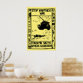 Südafrika Apartheid-Kriegsplakat Nelson Mandela Poster (Küche)