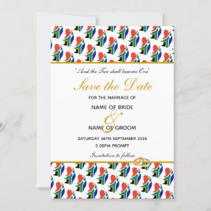 SÜDAFRIKA Besondere Hochzeitsfeier Save The Date